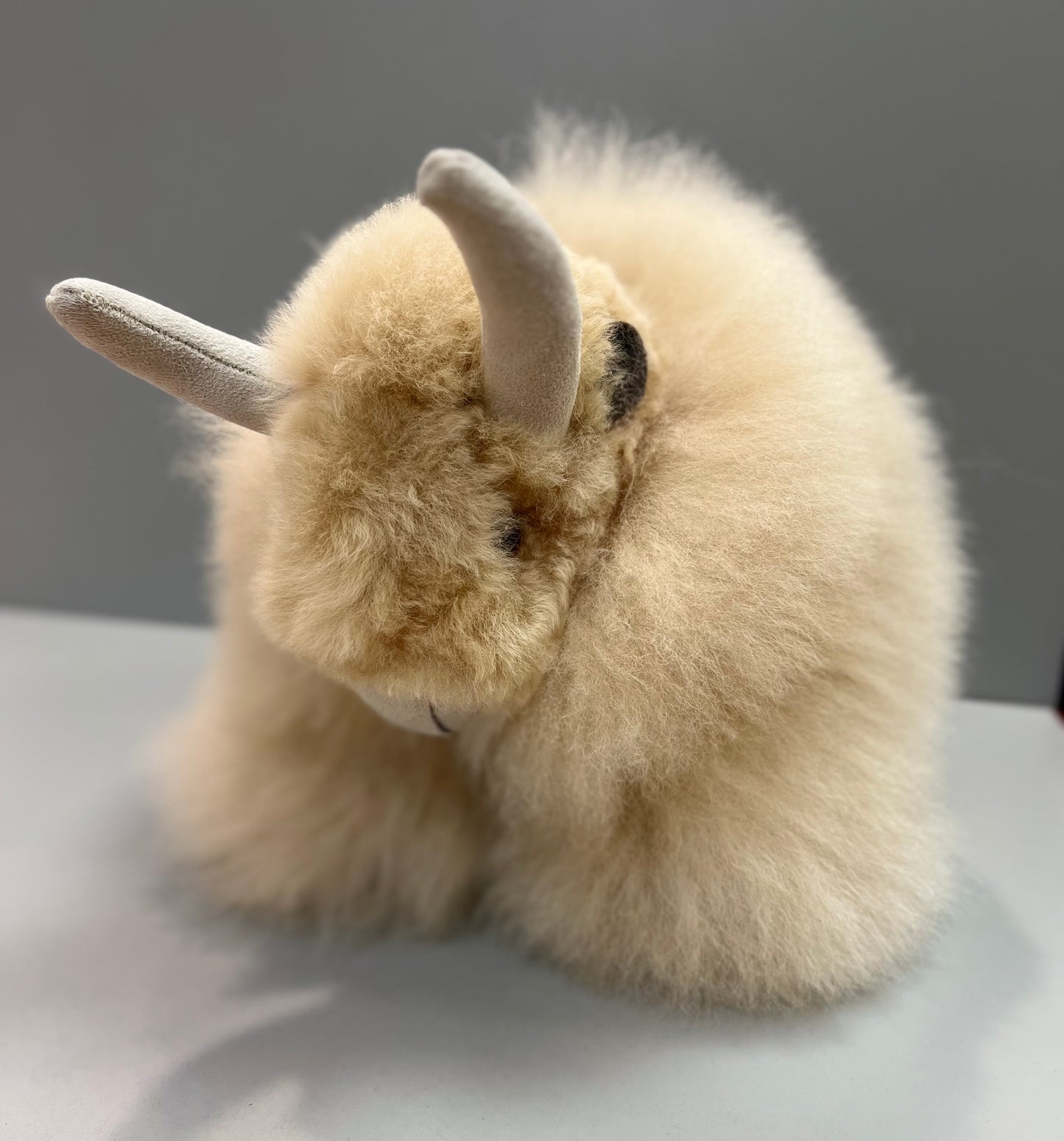 Natural-Blond Alpaca Wool Bison